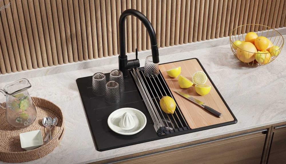 ПРОМО ТОП -37%  кухненска мивка от гранит Копенхаген 620х500 Top 45