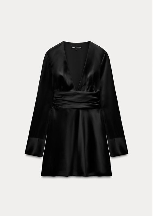 Сатенена рокля- Zara