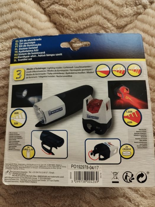 Set lumini bicicleta Michelin