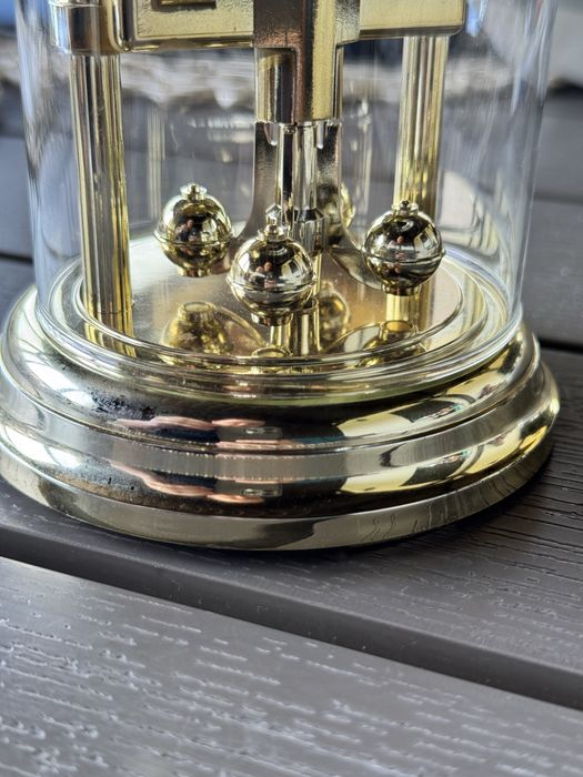 Ceas german Hermle (Franz Hermle & Söhne) aniversar cupola sticla impecabil!