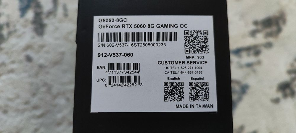 Продам MSI GAMING RTX5060 !