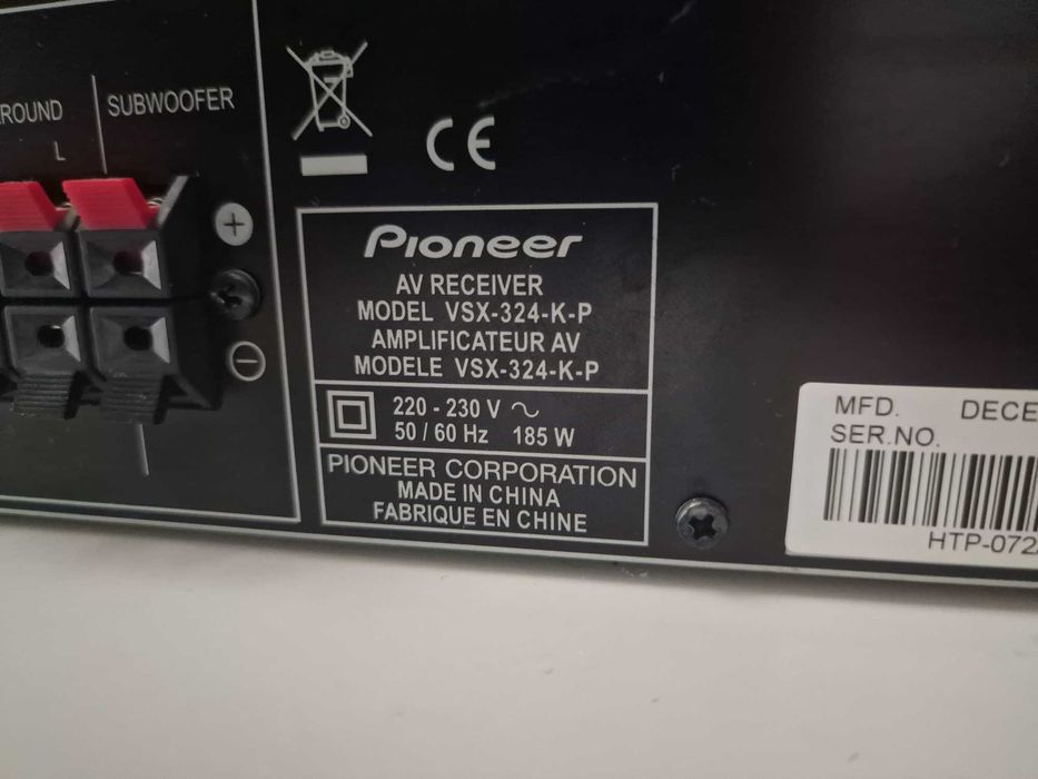Amplificator Amplituner Receiver PIONEER VSX-324 cu HDMI FFF Puternic