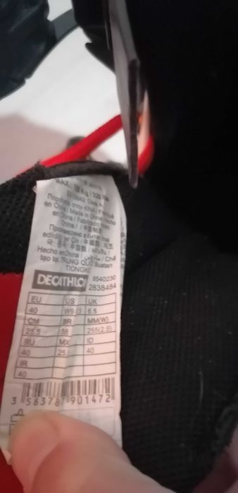 Role OXELO #40 freeride MF500 HardBoot Alb-Rosu Adulti cu Rucsac OXELO