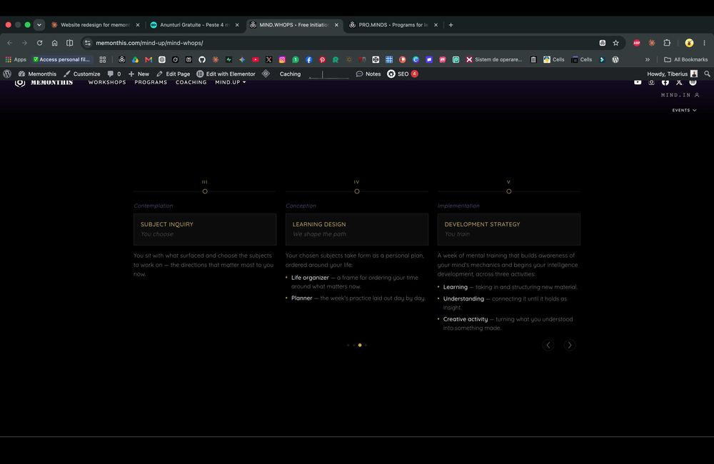 Website de la zero — design unic, bază de date, identitate vizuală completă
