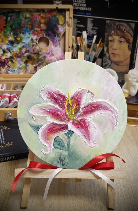 Crin - Pictură pe pânză rotundă