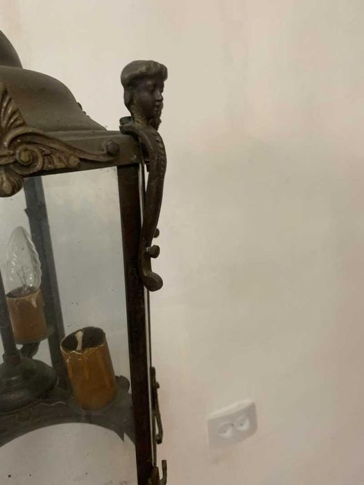 Aplica tava din bronz cu sticla cristal