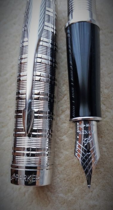 Stilou Parker Sonnet Chiseled Tartan Silver ST