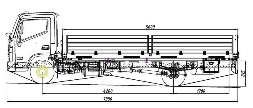 Бортовая платформа на базе Hyundai Mighty со скидкой
