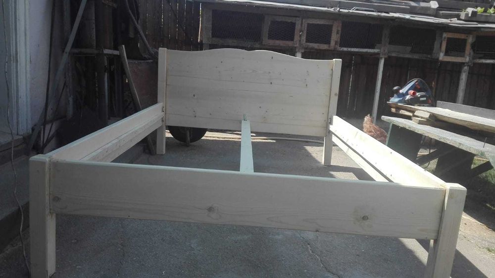 Pat din lemn masiv_dimensiuni diferite