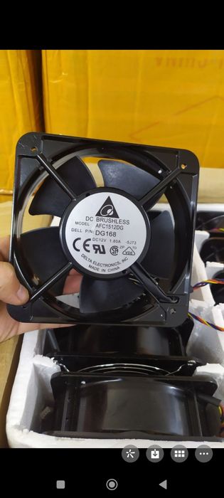 Новый оригинальный DELTA 150см вентилятор железный корпус.12в 1,80а dc