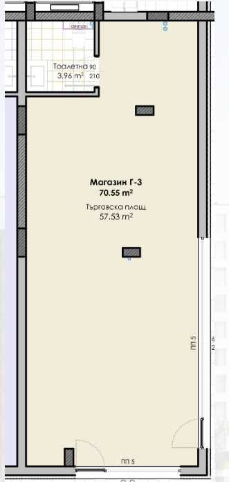 Продава се Магазин в Пловдив, Гагарин - 83 кв.м за 1502 €/кв.м - Снимка #1