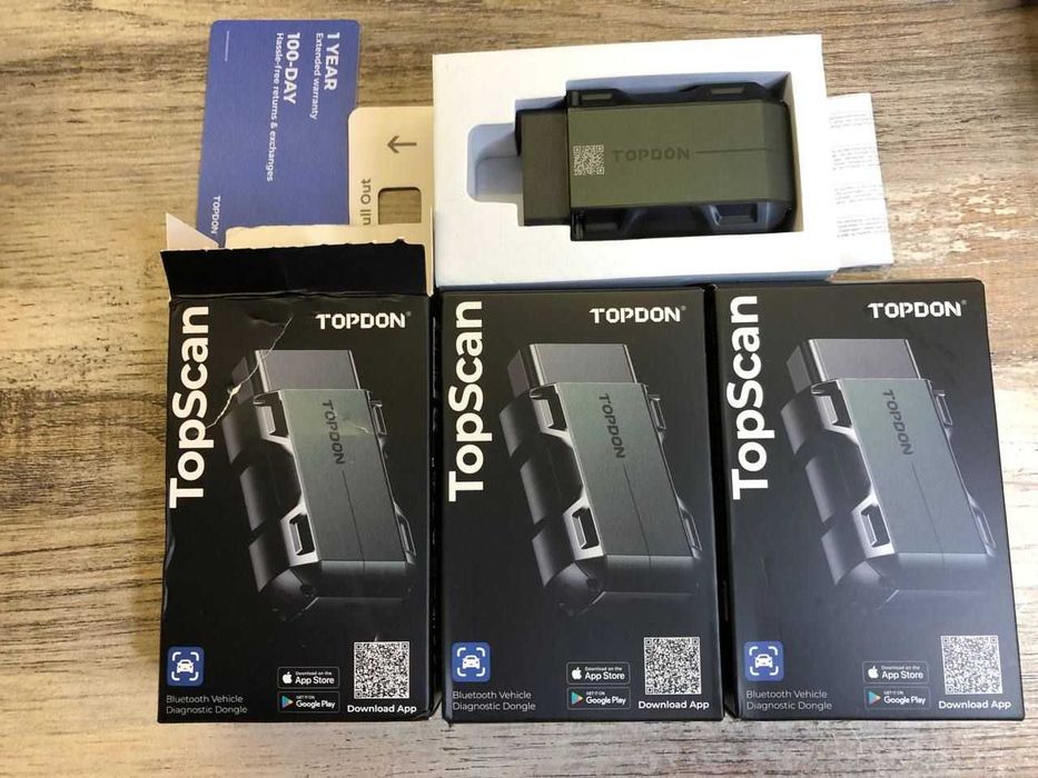 Нов TOPDON TopScan Bluetooth OBD2 диагностичен скенер за автомобил