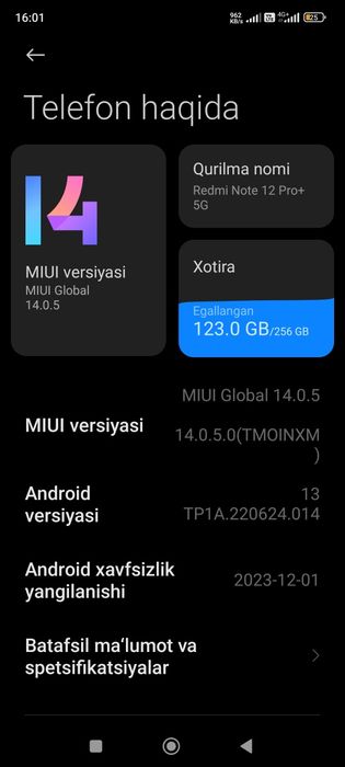 Redmi note 12pro plus 5G
