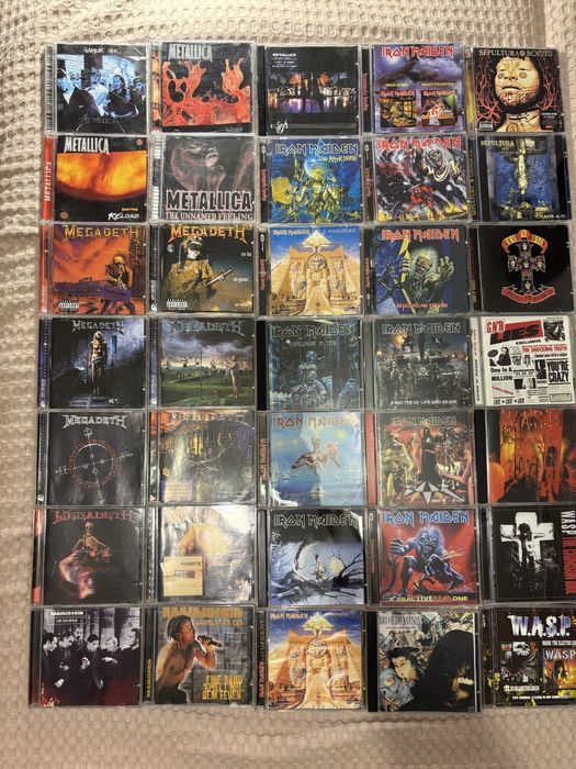 Дискове на Metallica, Megadeth, Manowar, Running Wild, W.A.S.P.
