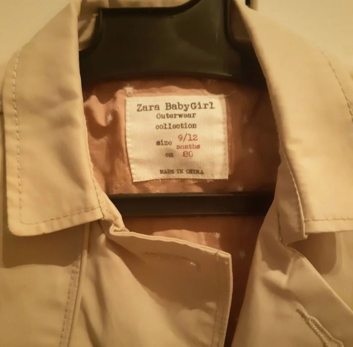 Vând trench zara fetita
