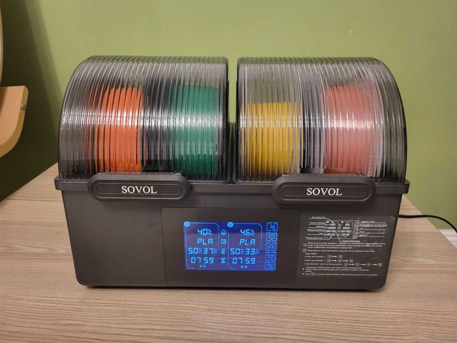 Vand uscator filament Sovol SH03 – solutia ideala daca vrei printuri curate si fara batai de cap