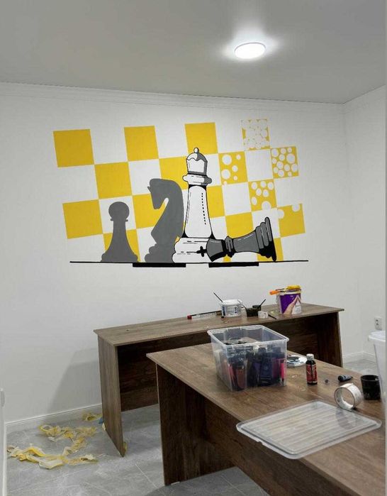 Роспись стен и холстов в городе Алматы