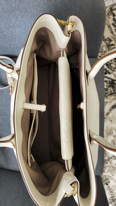 Geanta de umăr din piele naturală Lauren by ralph lauren