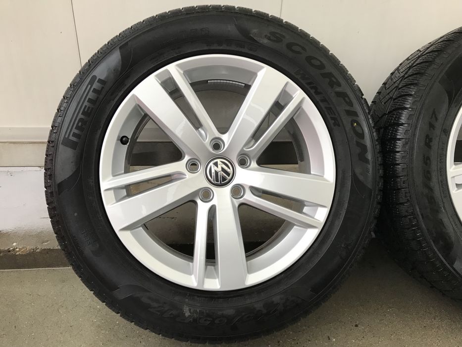 Jante Roți 17 VW Tiguan Seat Tarraco Skoda Kodiaq Anvelope 215 65 R17