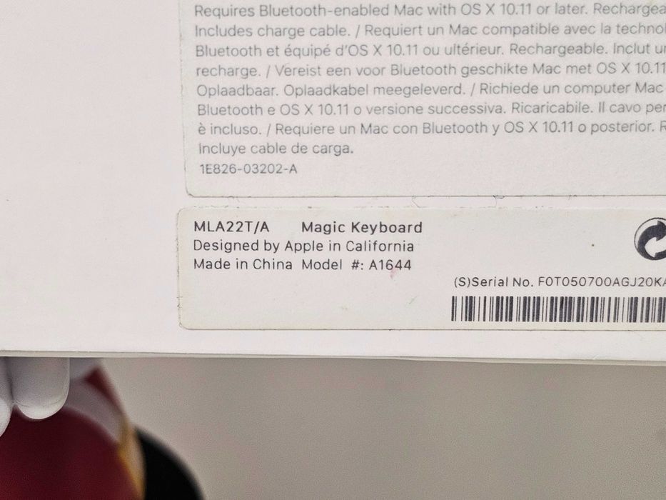 Tastatura Apple Magic Keyboard A1644