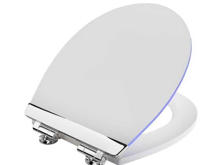 Capac WC CORNAT White Shining KSDSC363 cu iluminare LED, Soft Close și Quick Up & Clean