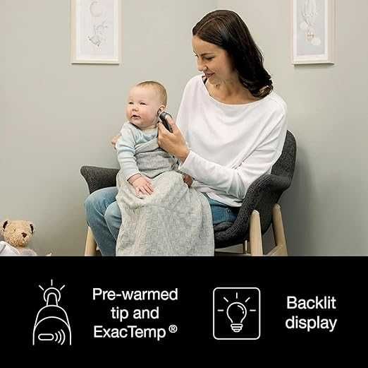 Инфрачервен термометър за ухо Braun IRT6520 ThermoScan 7 Black Edition