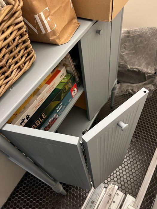 Dulap, gri deschis-bleu, 83x36x128 ikea SÅGMÄSTARE