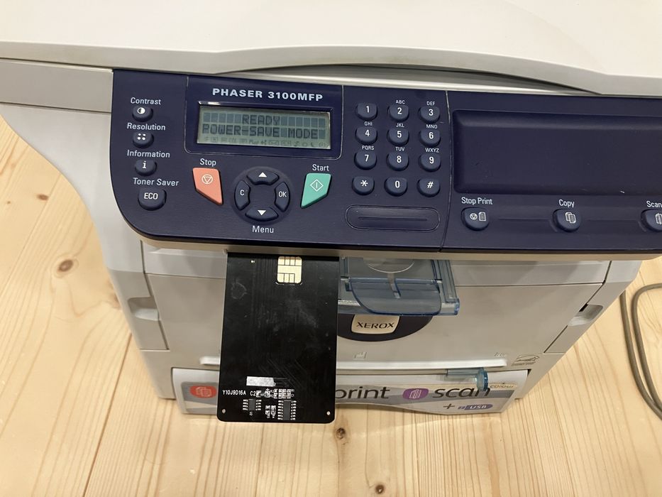 3 в 1 лазарен принтер Xerox Phaser 3100MFP/S.     SCANNED 1476  PAGES. PRINTED 3708  PAGES.