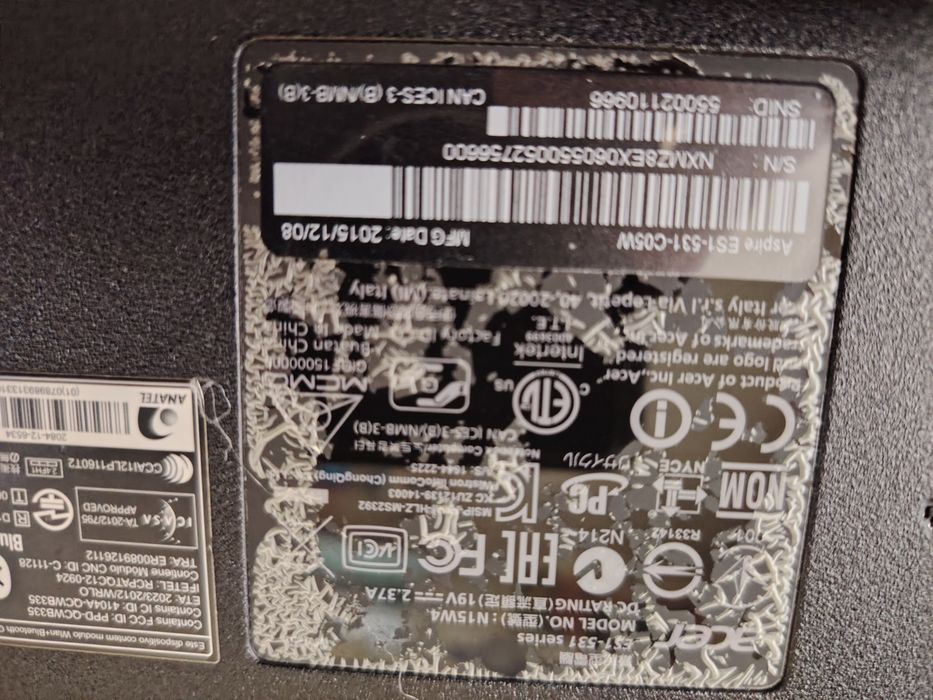 Acer Aspire ES15 ES1-520-365Z 4GB Ram 500GB HDD