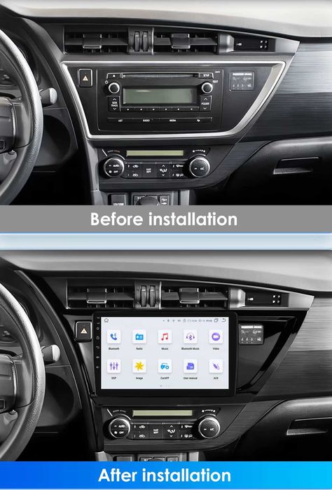 Мултимедия 10″ Android 13 за Toyota Auris II навигация CARPLAY DSP RDS