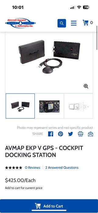 Gps aviatie, avion, AvMap EKP V, pachet full, cockpit dock, antena GPS