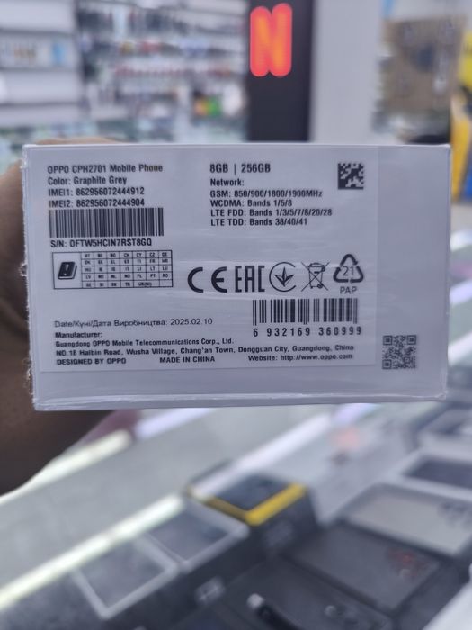 oppo reno F13 8/256 qora