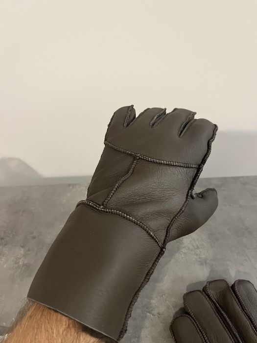 Mănuși de iarnă din piele - maro - marimi  S, M, L - noi