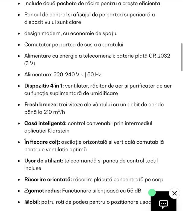 KLARSTEIN - Skyscraper Ice Smart răcitor de aer 4 în 1