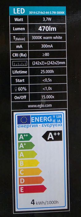 Плафон Eglo Valerde 4 пури