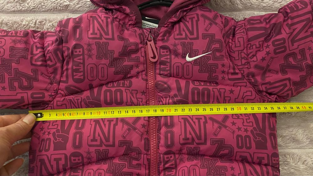 Оригинално зимно яке Nike р-р 80-86 лилаво за момиче
