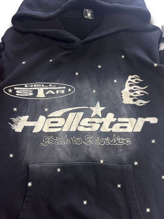 Hanorac Negru cu Imprimeu Hellstar