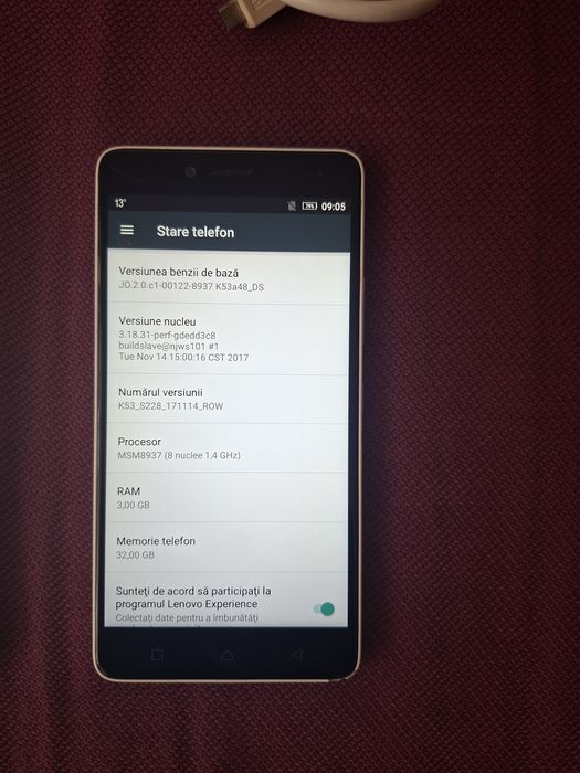 Vând 2 telefoane Lenovo Z6 si K6 Note preț fixx
