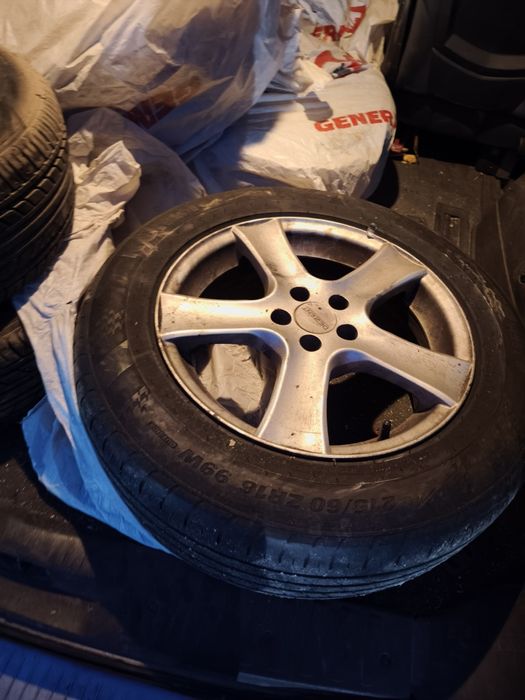 Джанти 16" 5х98 Летни гуми 205/60 Фиат  Улизе,Пежо 806,Ситроен  ц8