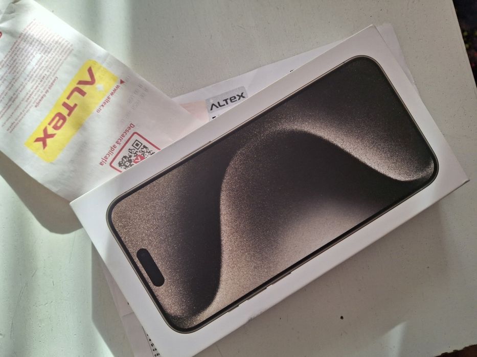 iPhone 15 Pro Max , 256GB, 5G,Natural Titanium NEW, SIGILAT