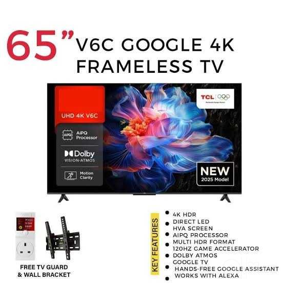 TCL Телевизор 65 V6C 4K UHD Smart TV  доставка  установка бесплатно