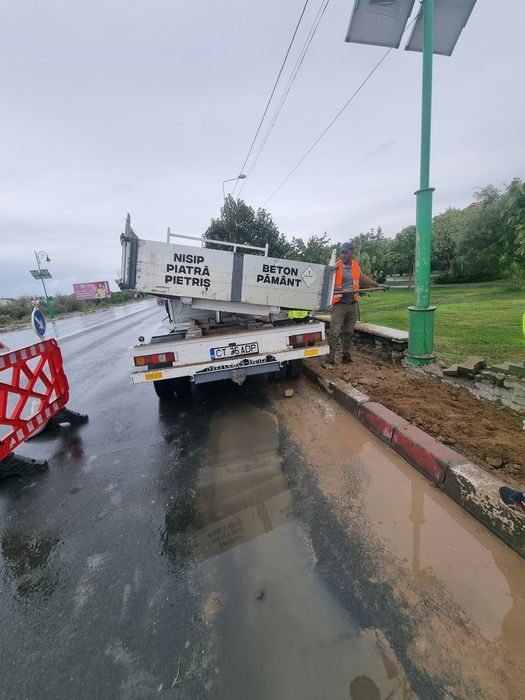 Transport Nisip Piatra Balastru Pamant Beton