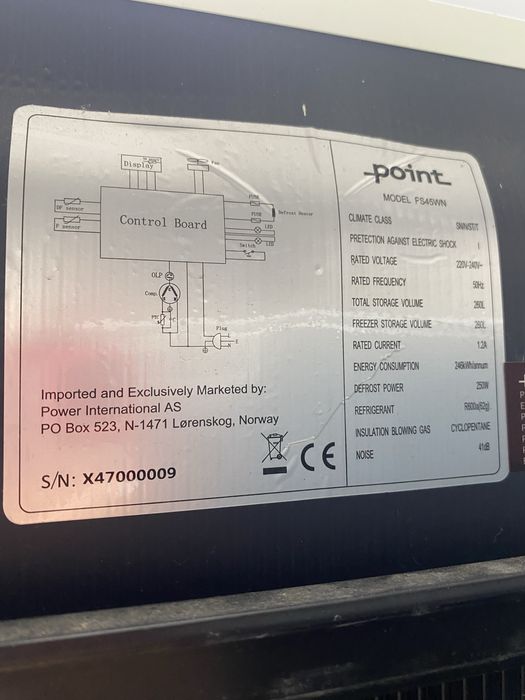 Фризер Point FS45WN No Frost