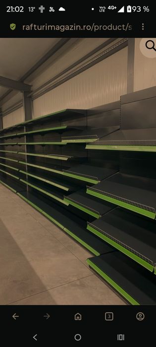 Polițe metalice  100cm/37 CM pentru rafturi de magazin