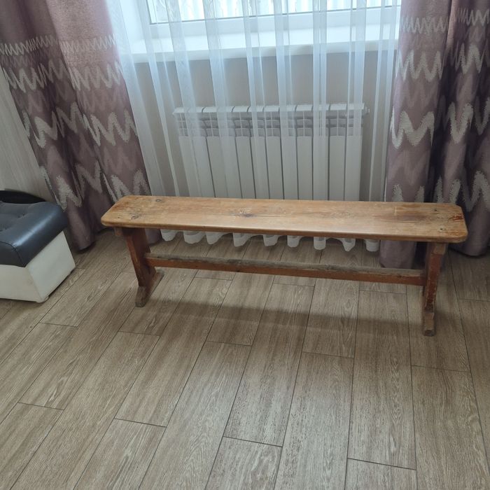 Стол и лавки деревенный