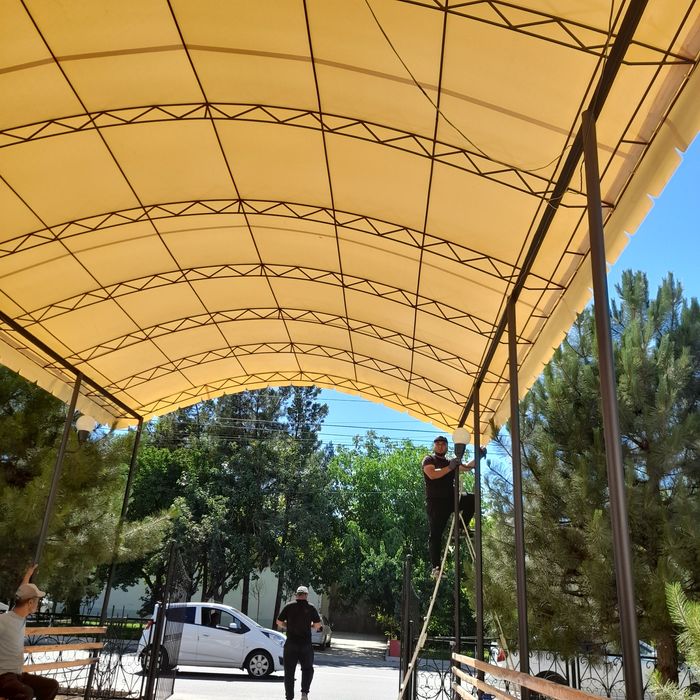 Банер  тент  навес  сетка  и  баннер  установка