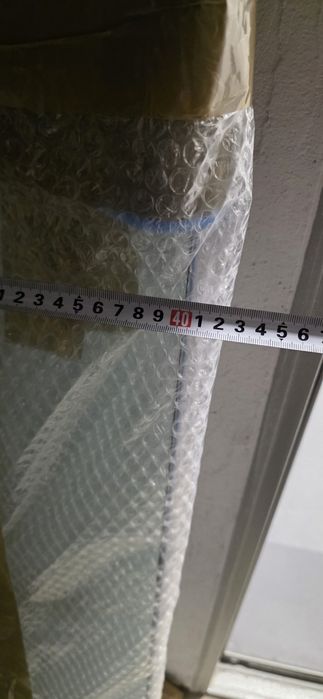 Масивна дървена маса за хранене със стъклен плот 100х200 разтегателна