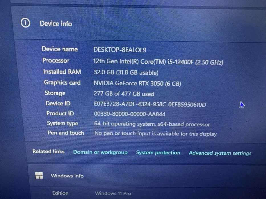 Palit RTX 3050 6GB