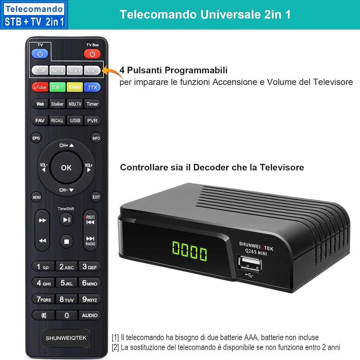 Невидим DVB-T2 цифров ефирен декодер 2024, поддръжка на USB PVR запис