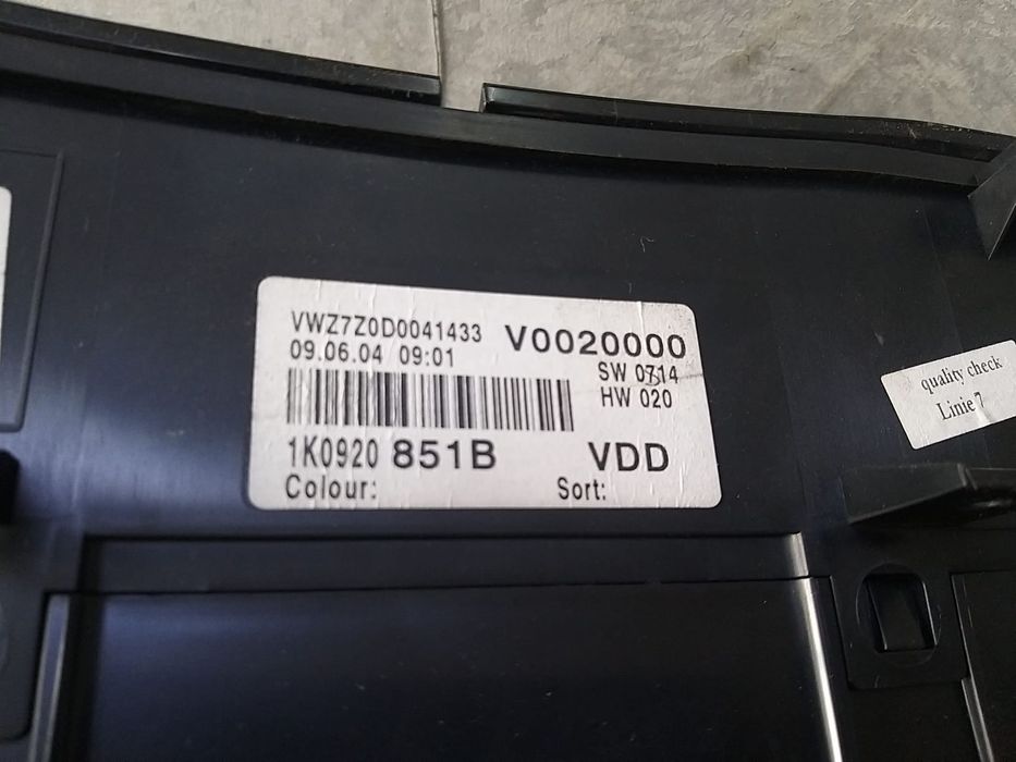 Ceasuri bord diesel vw golf 5 1k 1k0920851b
